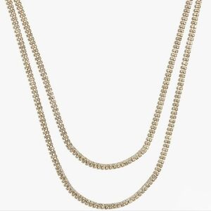 J. Crew Two layer crystal statement necklace